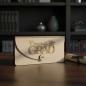 Preview: Holz-Umschlag aus Sperrholz mit gelaserter Aufschrift ‚Congrats Grad‘ und Jahreszahl